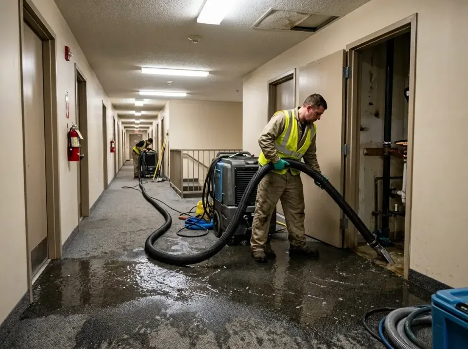 multi-unit-apartment-hallway-f-005 — frequently asked questions, Emergency Burst Pipe Water Extraction & Removal in Lytle, TX